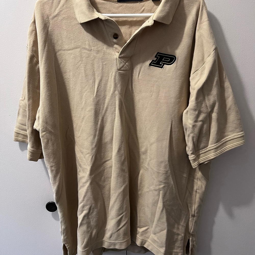 Ruff Hewn Beige Polo Shirt with Logo